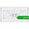 Ustalenie cen Okna skrzydłowe 990x515 mm REHAU OPTIMUM EURO-DESIGN 70 ANTHRACITE_GREY_STRUKTURAL zewnętrzny. Cena: 203,54 €