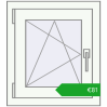 Pricing Tilt-and-Turn 500x560 mm EPSILON OPTIMA ANTHRACITE_GREY_STRUKTURAL external. Price: 81,10 €
