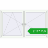 Pricing Tilt-and-Turn 2000x1200 mm REHAU OPTIMUM EURO-DESIGN 70 RAL 9016 Traffic white two-sided. Price: 2 117.32 PLN