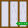 Pricing Tilt-and-Turn 2300x2300 mm REHAU OPTIMUM EURO-DESIGN 70 GOLDEN OAK two-sided. Price: 6 441.18 PLN