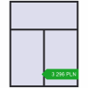 Pricing Tilt-and-Turn 2000x2500 mm REHAU OPTIMUM EURO-DESIGN 70 BLACK_ULTI-MATT two-sided. Price: 3 296.4 PLN