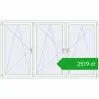 Pricing Tilt-and-Turn 2440x1450 mm REHAU OPTIMUM EURO-DESIGN 70 RAL 9016 Traffic white two-sided. Price: 2519,04 zł