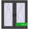 Pricing Tilt-and-Turn 1050x1145 mm REHAU ENERGY-SAVING SYNEGO MD BASALT_GREY two-sided. Price: 1853,70 zł
