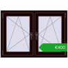 Ustalenie cen Okna skrzydłowe 1155x815 mm REHAU ENERGY-SAVING SYNEGO MD CHOCOLATE_BROWN dwustronny. Cena: 400,34 €