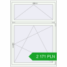 Pricing Tilt-and-Turn 1200x1700 mm REHAU OPTIMUM EURO-DESIGN 70 RAL 9016 Traffic white two-sided. Price: 2 171.05 PLN