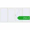 Pricing Tilt-and-Turn 2800x1400 mm REHAU ENERGY-SAVING SYNEGO MD RAL 9016 Traffic white two-sided. Price: 2764,42 zł