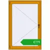 Pricing Tilt-and-Turn 1000x1500 mm ALU STANDARD 72 RAL 1006 Maize yellow two-sided. Price: 778,81 €