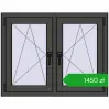 Pricing Tilt-and-Turn 1005x785 mm REHAU ENERGY-SAVING SYNEGO MD BASALT_GREY two-sided. Price: 1450,30 zł