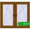 Pricing Tilt-and-Turn 1215x1085 mm REHAU ENERGY-SAVING SYNEGO MD GOLDEN OAK two-sided. Price: 2240,94 zł