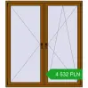 Pricing Tilt-and-Turn 1600x1800 mm REHAU ENERGY-SAVING SYNEGO MD GOLDEN OAK two-sided. Price: 4 531.68 PLN