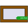 Pricing Tilt-and-Turn 500x300 mm REHAU OPTIMUM EURO-DESIGN 70 GOLDEN OAK two-sided. Price: 245.22 PLN