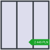 Pricing Tilt-and-Turn 1800x1800 mm REHAU OPTIMUM EURO-DESIGN 70 ANTHRACITE_GREY_STRUKTURAL two-sided. Price: 2 444.64 PLN