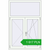 Pricing Tilt-and-Turn 1000x1500 mm REHAU OPTIMUM EURO-DESIGN 70 RAL 9016 Traffic white two-sided. Price: 1 616.71 PLN