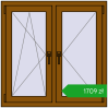 Ustalenie cen Okna skrzydłowe 1000x1000 mm REHAU OPTIMUM EURO-DESIGN 70 GOLDEN OAK dwustronny. Cena: 1708,82 zł