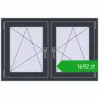 Ustalenie cen Okna skrzydłowe 1095x710 mm REHAU ENERGY-SAVING SYNEGO MD ANTHRACITE_GREY_STRUKTURAL dwustronny. Cena: 1691,56 zł