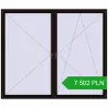Pricing Tilt-and-Turn 2600x2200 mm REHAU OPTIMUM EURO-DESIGN 70 BLACK_BROWN two-sided. Price: 7 501.5 PLN