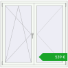 Ustalenie cen Okna skrzydłowe 1465x1450 mm REHAU ENERGY-SAVING SYNEGO MD RAL 9016 Traffic white dwustronny. Cena: 539,10 €