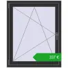 Ustalenie cen Okna skrzydłowe 900x1100 mm REHAU OPTIMUM EURO-DESIGN 70 ANTHRACITE_GREY_GLATT dwustronny. Cena: 336,73 €