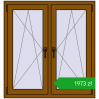 Ustalenie cen Okna skrzydłowe 1035x1100 mm REHAU ENERGY-SAVING SYNEGO MD GOLDEN OAK dwustronny. Cena: 1972,80 zł