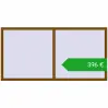 Ustalenie cen Okna skrzydłowe 2400x1200 mm REHAU OPTIMUM EURO-DESIGN 70 GOLDEN OAK dwustronny. Cena: 396,37 €