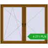 Pricing Tilt-and-Turn 1800x1500 mm REHAU ENERGY-SAVING SYNEGO MD GOLDEN OAK two-sided. Price: 4 270.82 PLN