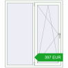 Pricing Tilt-and-Turn 1300x1500 mm REHAU BRILLANT DESIGN RAL 9016 Traffic white two-sided. Price: 396.93 EUR