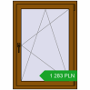 Pricing Tilt-and-Turn 800x1100 mm REHAU OPTIMUM EURO-DESIGN 70 GOLDEN OAK two-sided. Price: 1 283.43 PLN