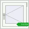 Pricing Tilt-and-Turn 550x550 mm REHAU OPTIMUM EURO-DESIGN 70 RAL 9016 Traffic white two-sided. Price: 510.33 PLN