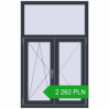 Pricing Tilt-and-Turn 920x1450 mm REHAU OPTIMUM EURO-DESIGN 70 ANTHRACITE_GREY_STRUKTURAL two-sided. Price: 2 262.29 PLN