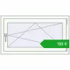 Ustalenie cen Okna skrzydłowe 1000x560 mm REHAU OPTIMUM EURO-DESIGN 70 RAL 9016 Traffic white dwustronny. Cena: 188,44 €