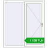 Pricing Tilt-and-Turn 1300x1500 mm REHAU OPTIMUM EURO-DESIGN 70 RAL 9016 Traffic white two-sided. Price: 1 038.46 PLN
