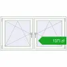 Pricing Tilt-and-Turn 1575x815 mm REHAU ENERGY-SAVING SYNEGO MD RAL 9016 Traffic white two-sided. Price: 1370,77 zł