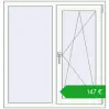 Ustalenie cen Okna skrzydłowe 1050x1100 mm EPSILON OPTIMA RAL 9016 Traffic white dwustronny. Cena: 146,92 €