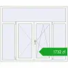 Pricing Tilt-and-Turn 1800x1500 mm REHAU OPTIMUM EURO-DESIGN 70 RAL 9016 Traffic white two-sided. Price: 1732,19 zł