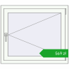 Ustalenie cen Okna skrzydłowe 930x800 mm REHAU OPTIMUM EURO-DESIGN 70 RAL 9016 Traffic white dwustronny. Cena: 569,09 zł
