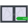 Ustalenie cen Okna skrzydłowe 1515x950 mm REHAU ENERGY-SAVING SYNEGO MD ANTHRACITE_GREY_STRUKTURAL dwustronny. Cena: 549,84 €
