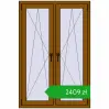 Pricing Tilt-and-Turn 1005x1505 mm REHAU ENERGY-SAVING SYNEGO MD GOLDEN OAK two-sided. Price: 2408,53 zł