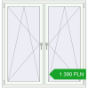Pricing Tilt-and-Turn 1460x1500 mm REHAU OPTIMUM EURO-DESIGN 70 RAL 9016 Traffic white two-sided. Price: 1 389.5 PLN