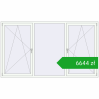 Pricing Okna skrzydłowe 2600x1500 mm ALU STANDARD 72 RAL 9016 Traffic white dwustronny. Price: 6644,47 zł