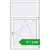 Pricing Tilt-and-Turn 900x1500 mm REHAU BRILLANT DESIGN RAL 9016 Traffic white two-sided. Price: 319.13 EUR