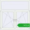 Ustalenie cen Okna skrzydłowe 1500x1500 mm REHAU OPTIMUM EURO-DESIGN 70 RAL 9016 Traffic white dwustronny. Cena: 1472,23 zł