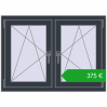 Ustalenie cen Okna skrzydłowe 1065x770 mm REHAU ENERGY-SAVING SYNEGO MD ANTHRACITE_GREY_STRUKTURAL dwustronny. Cena: 375,14 €