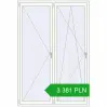 Pricing Tilt-and-Turn 1500x2200 mm REHAU OPTIMUM EURO-DESIGN 70 RAL 9016 Traffic white two-sided. Price: 3 380.55 PLN
