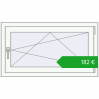 Pricing Tilt-and-Turn 1000x560 mm REHAU OPTIMUM EURO-DESIGN 70 RAL 9016 Traffic white two-sided. Price: 181,98 €