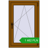 Pricing Tilt-and-Turn 650x1000 mm REHAU ENERGY-SAVING SYNEGO MD GOLDEN OAK two-sided. Price: 1 462.18 PLN