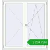 Pricing Tilt-and-Turn 1400x1500 mm REHAU OPTIMUM EURO-DESIGN 70 ANTHRACITE_GREY_STRUKTURAL external. Price: 2 232.86 PLN