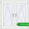 Pricing Tilt-and-Turn 1000x1000 mm REHAU OPTIMUM EURO-DESIGN 70 ANTHRACITE_GREY_STRUKTURAL external. Price: 1 672.58 PLN