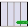 Pricing Tilt-and-Turn 2000x1800 mm REHAU OPTIMUM EURO-DESIGN 70 BLACK_BROWN two-sided. Price: 2332,62 zł