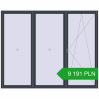 Pricing Tilt-and-Turn 3000x2400 mm REHAU OPTIMUM EURO-DESIGN 70 ANTHRACITE_GREY_STRUKTURAL two-sided. Price: 9 191.01 PLN