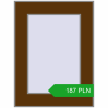 Pricing Tilt-and-Turn 300x400 mm REHAU OPTIMUM EURO-DESIGN 70 WALNUT two-sided. Price: 187.02 PLN